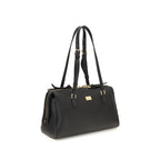 Dolce & Gabbana Black Calf Leather Bos Taurus Shoulder Bag