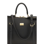 Dolce & Gabbana Black Calf Leather Bos Taurus Shoulder Bag