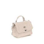 Zanellato White Calf Leather Bos Taurus Handbag