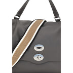 Zanellato Gray Calf Leather Bos Taurus Handbag