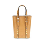 Valentino Garavani Beige Calf Leather Bos Taurus Shoulder Bag