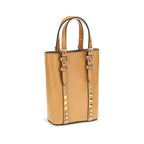 Valentino Garavani Beige Calf Leather Bos Taurus Shoulder Bag