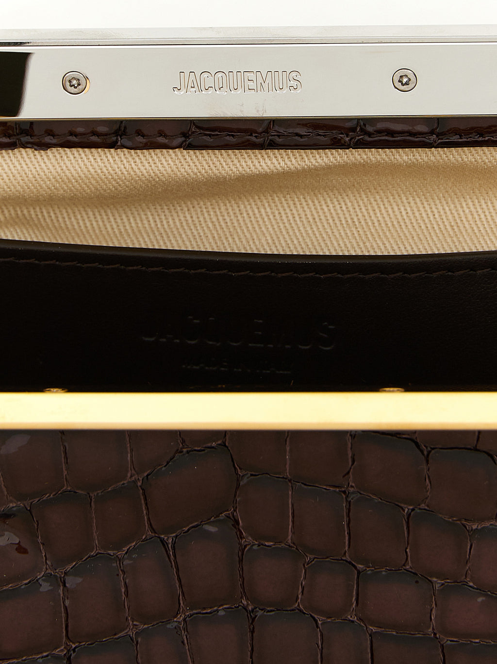 Jacquemus Brown Goatskin Clutch Bag