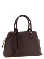 Maison Margiela Bordeaux Calfskin Shoulder Bag