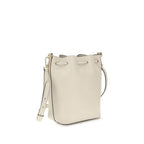Coccinelle Beige Calf Leather Bos Taurus Backet Bag