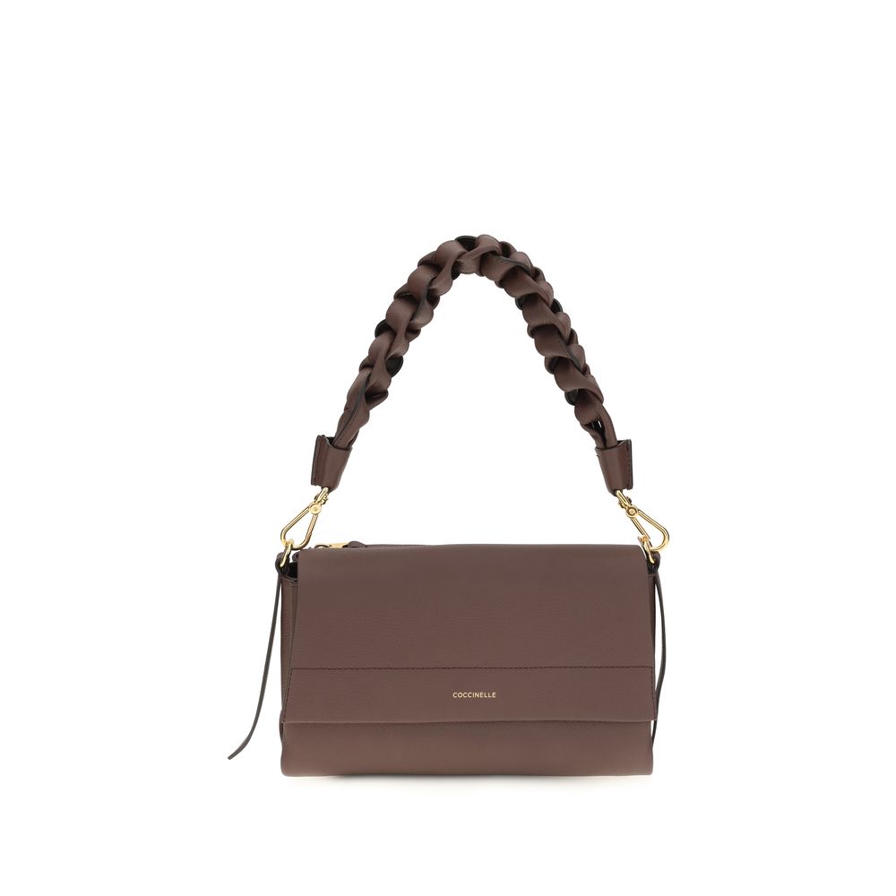 Coccinelle Brown Calf Leather Bos Taurus Shoulder Bag