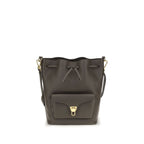 Coccinelle Brown Calf Leather Bos Taurus Backet Bag