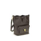 Coccinelle Brown Calf Leather Bos Taurus Backet Bag