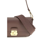 Coccinelle Brown Calf Leather Bos Taurus Shoulder Bag
