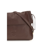 Coccinelle Brown Calf Leather Bos Taurus Shoulder Bag