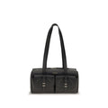 Coccinelle Black Calf Leather Bos Taurus Shoulder Bag