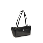 Savette Black Calf Leather Bos Taurus Shoulder Bag