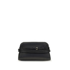 Moschino Black Goatskin Clutch Bag