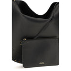 Isabel Marant Black Calf Leather Bos Taurus Shoulder Bag