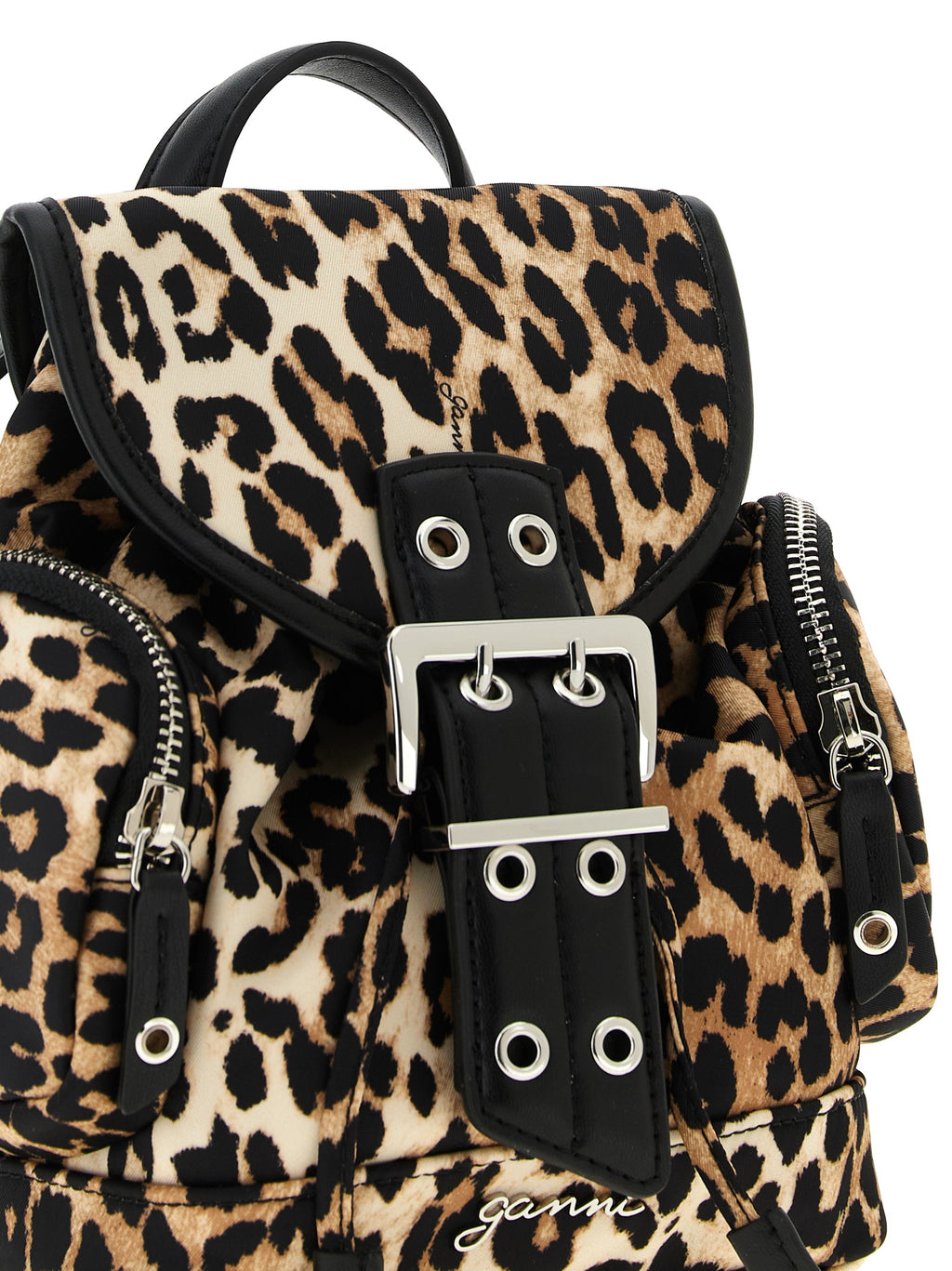 Ganni Brown Recycled Polyamide Backpack