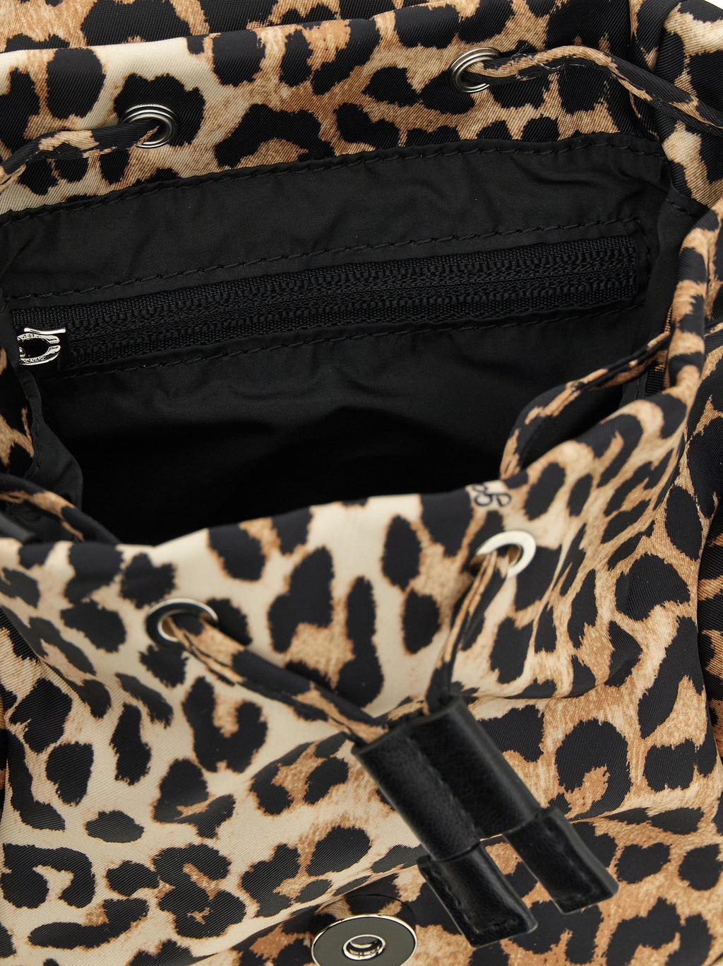 Ganni Brown Recycled Polyamide Backpack