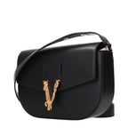 Versace Black Leather Crossbody Bag