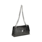 Tory Burch Black Suede Leather Shoulder Bag