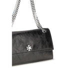 Tory Burch Black Suede Leather Shoulder Bag