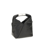 MM6 Black Calf Leather Bos Taurus Handbag