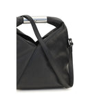 MM6 Black Calf Leather Bos Taurus Handbag
