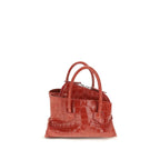 The Attico Red Calf Leather Bos Taurus Handbag