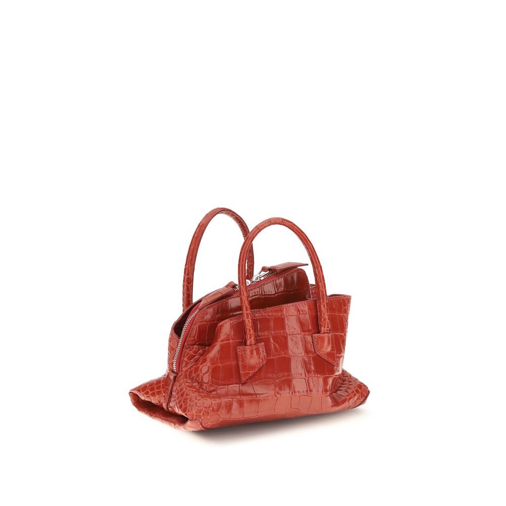 The Attico Red Calf Leather Bos Taurus Handbag