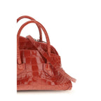 The Attico Red Calf Leather Bos Taurus Handbag