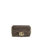 Gucci Brown Calf Leather Bos Taurus Shoulder Bag