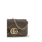 Gucci Brown Calf Leather Bos Taurus Shoulder Bag