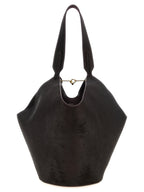 Khaite Bordeaux Calfskin Tote Bag