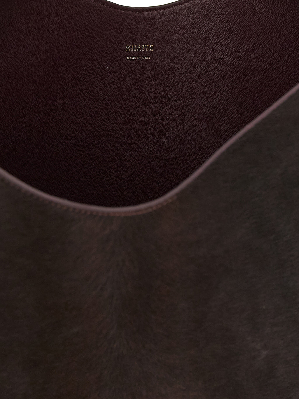 Khaite Bordeaux Calfskin Tote Bag