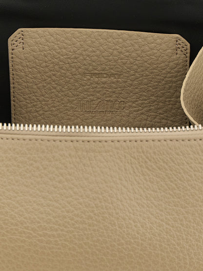 The Attico Beige Bovine Leather Handbag