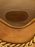 Twinset Brown Leather Shoulder Bag
