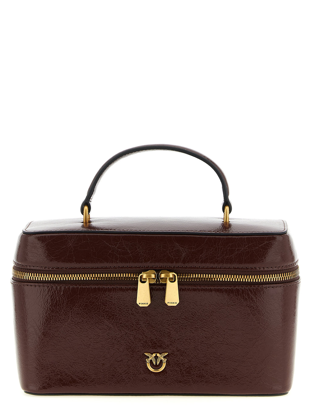 PINKO Brown Calfskin Handbag