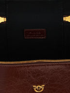 PINKO Brown Calfskin Handbag
