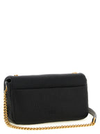 PINKO Black Lamb Leather Shoulder Bag