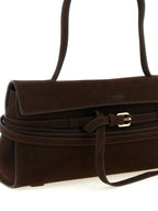 Moschino Brown Calfskin Shoulder Bag