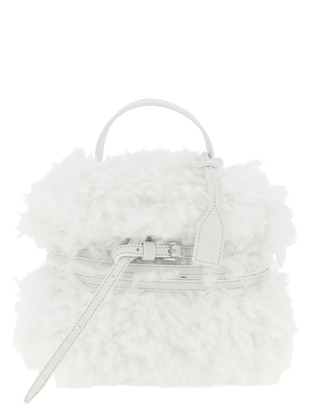 Moschino White Leather Handbag