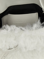 Moschino White Leather Handbag