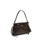 Prada Brown Calf Leather Bos Taurus Handbag