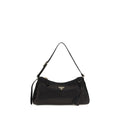 Prada Black Calf Leather Bos Taurus Shoulder Bag