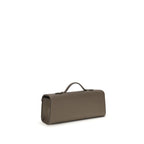 Savette Brown Calf Leather Bos Taurus Clutch Bag