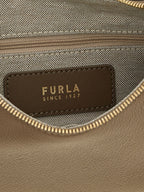 Furla Beige Calfskin Shoulder Bag