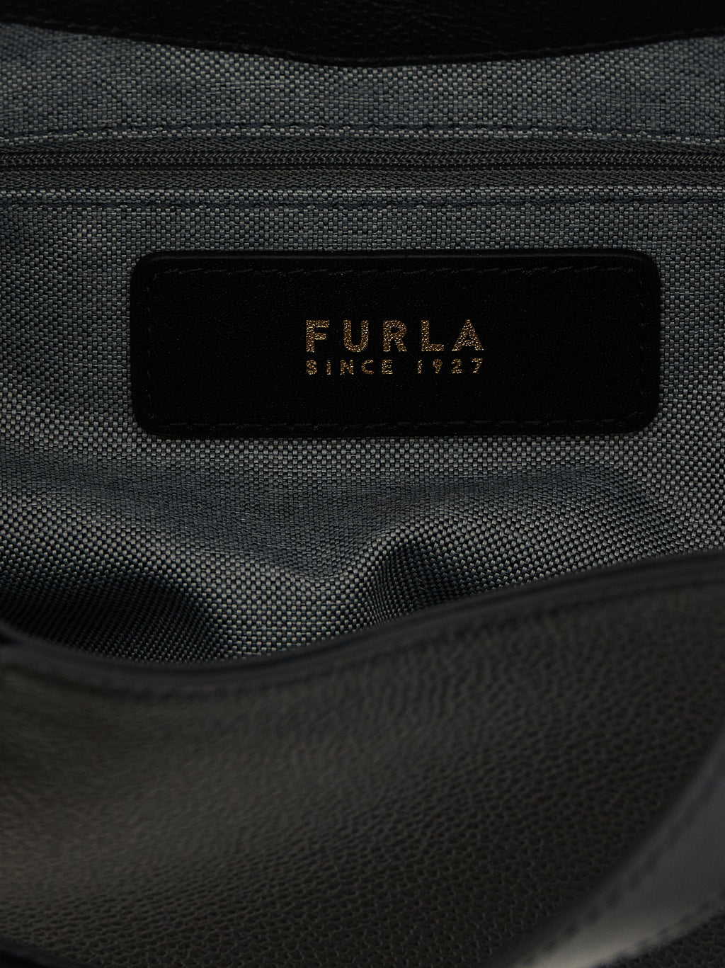 Furla Black Calfskin Tote Bag