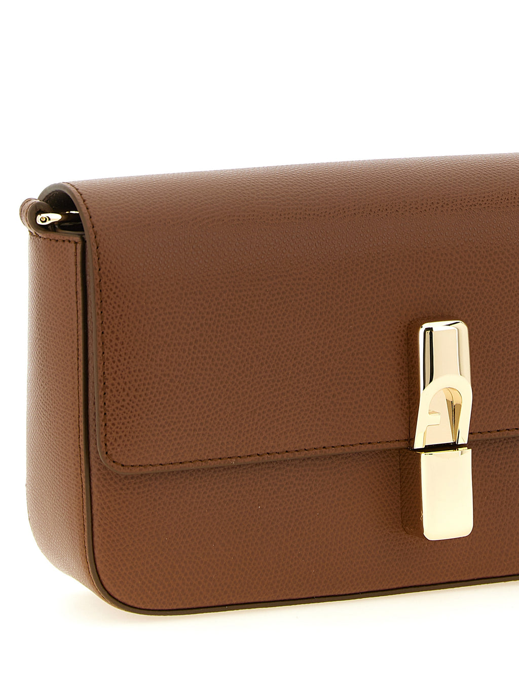 Furla Brown Calfskin Crossbody Bag