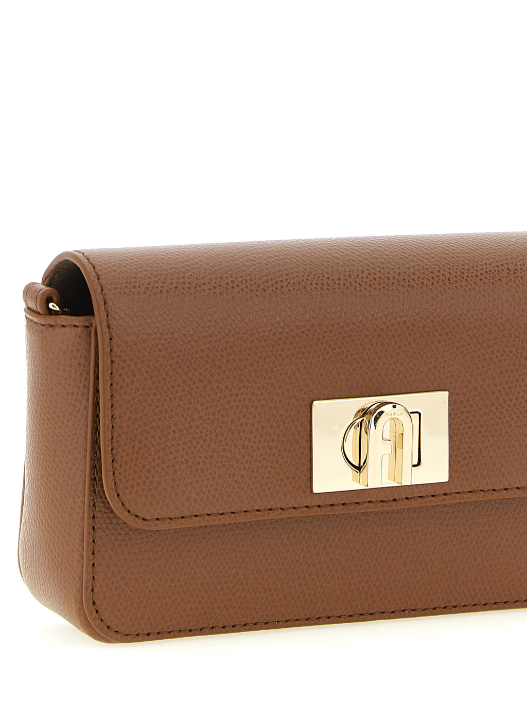 Furla Brown Calfskin Crossbody Bag