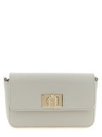 Furla Gray Calfskin Crossbody Bag