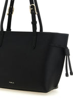 Furla Black Calfskin Tote Bag