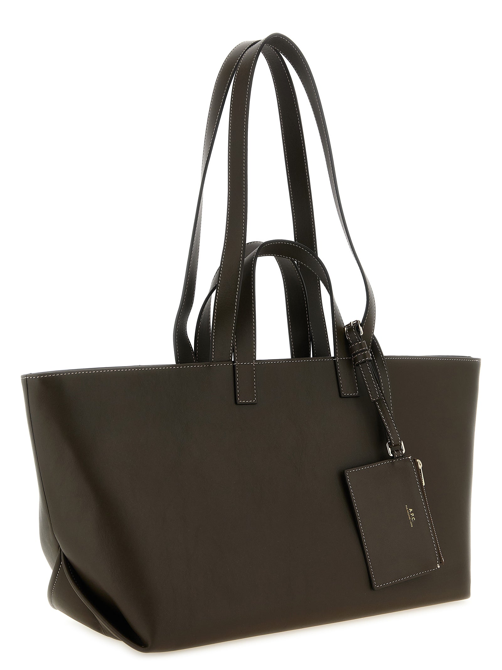 A.P.C. Brown Cowhide Tote Bag